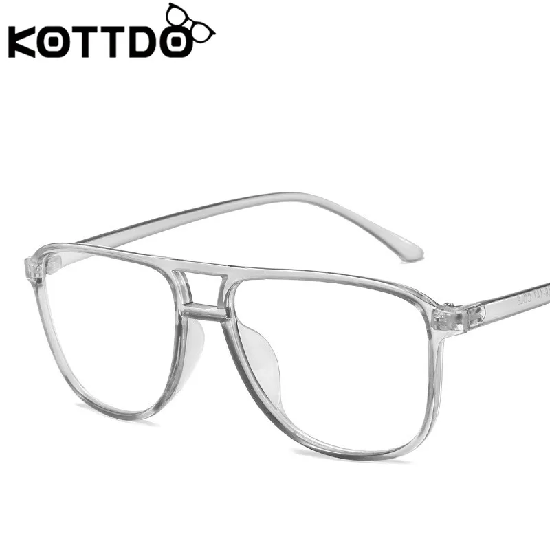 KOTTDO 2019 студенческие квадратные компьютерные очки мужские прозрачные большие