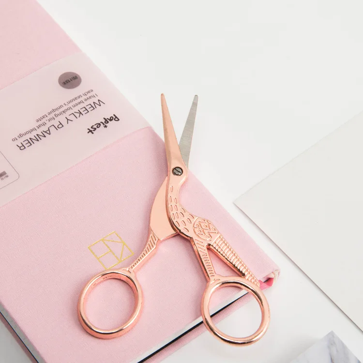 1Pcs Stainless Steel Sharp Handicraft Cut Craft DIY Shear Student Office Snip Scissor Household Paper School Stationary