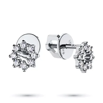 

White Gold pouches with diamond п09с051828