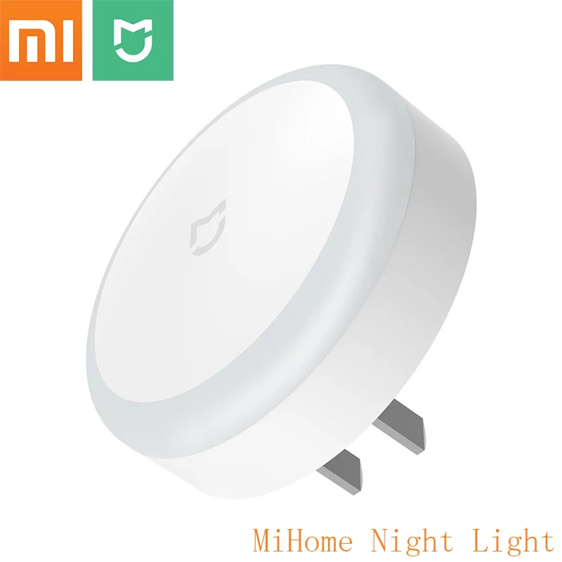Ночник Xiaomi Mijia миниатюрный светильник с сенсорным управлением вилкой Стандарта