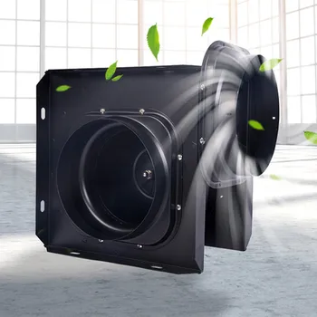 

4 Inch 220V Inline Duct Fan, Exhaust Extractor Fan HVAC Mixed Flow Energy Efficient Ventilation Fan for Ducting or Grow Tent