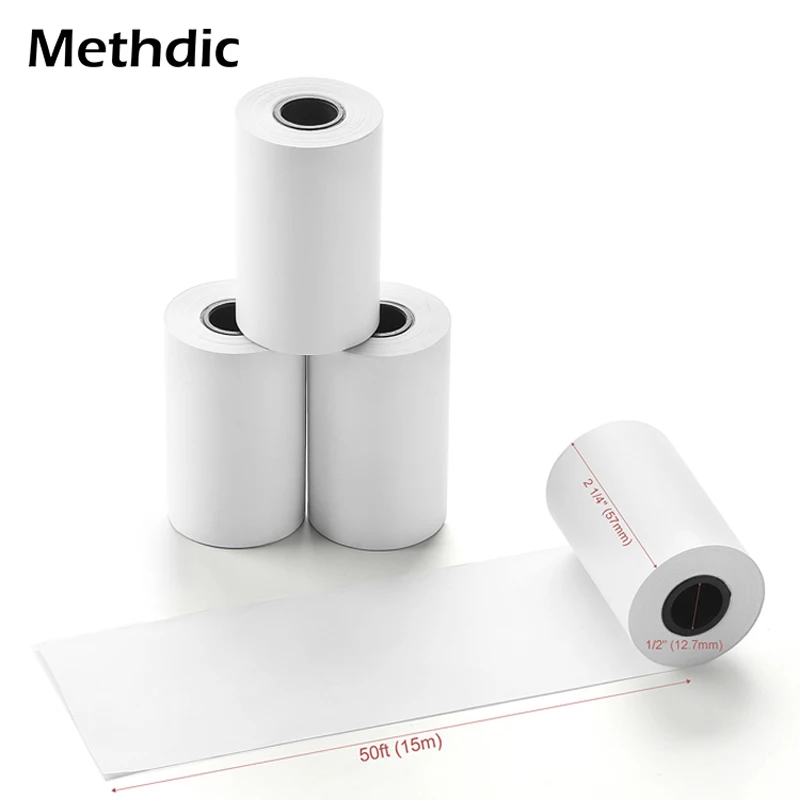

Methdic 2 1 4 X 50 Thermal Credit Card Paper Rolls 10rolls/set for ATM