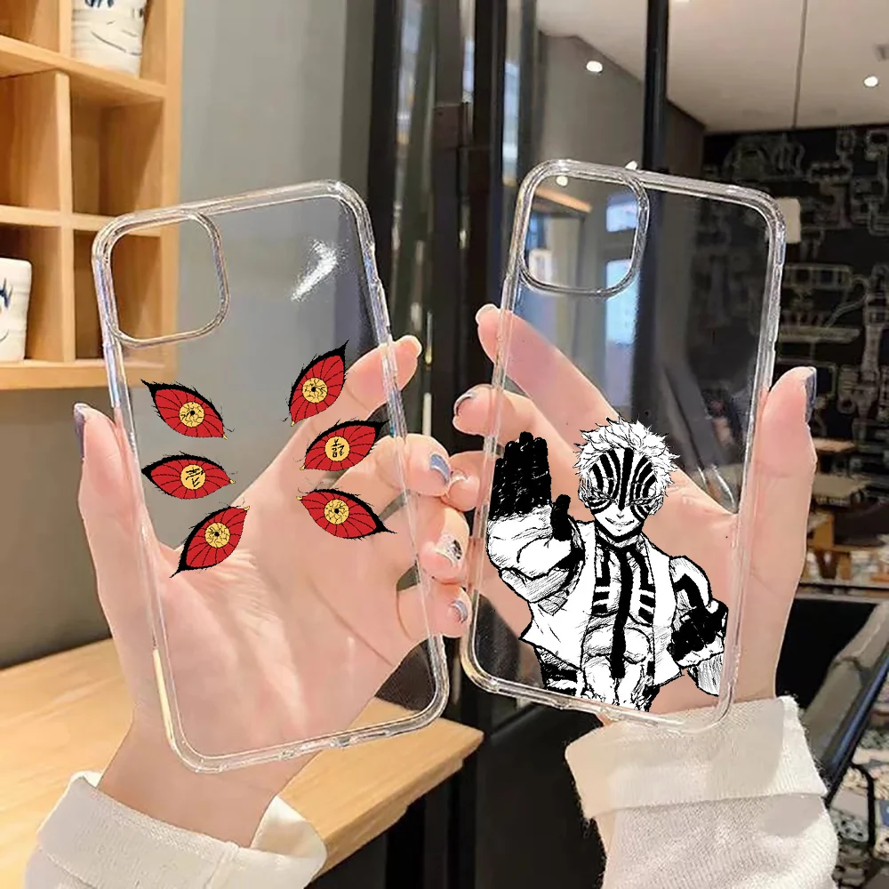 Akaza Kokushibou Daki Enmu Phone Case Transparent For Xiaomi Mi Max Note 3 A2 A3 8 9 9T 10 Lite Pro Ultra transparent painting | Мобильные