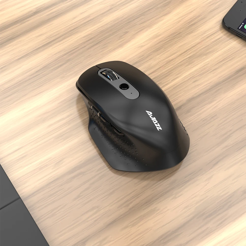 Ajazz i660T многорежимная перезаряжаемая мышь BT4.0 2,4G Беспроводная USB оптическая мышь type-C порт мышь для Mac ноутбук Настольный черный