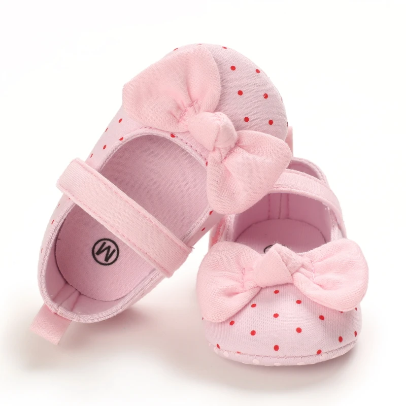 Newborns Fashion Solid Color Casual Shoes Princess Shoes Soft-soled Sneakers 0-18 Months Baby Bed Shoes Baby Walking Shoes