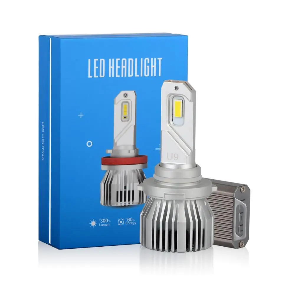 u9 araba led ampul h7 h4 farlar 100w 13600lm ampuller h1 h8 h9 h11 otomobiller 6000k 9005 9006 park 12v 24v kafa isik car headlight bulbs led aliexpress