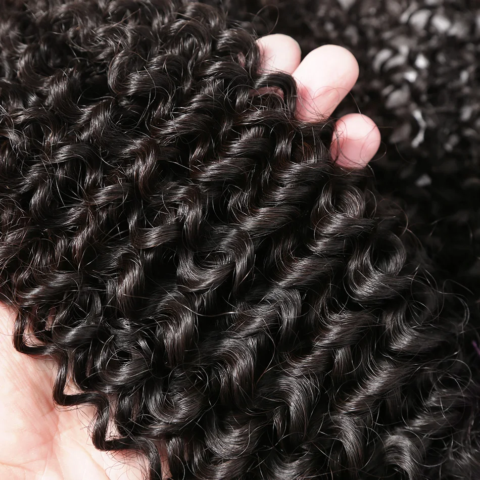 Halo Hair 28 30 дюймов кудрявые 3 4 пряди бразильские волосы Remy 100% человеческие для