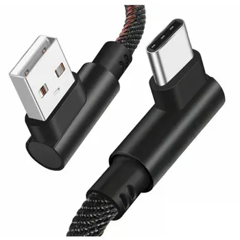 

90 Degree USB Cable Fast Charging Micro USB Cable For Redmi Note 8 Pro Samsung S10 S9 USB-C Cable 1M 2M Charger Data Cord