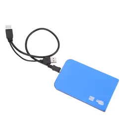 Оптовая продажа Новый ультра-тонкий USB 2,0 жесткий диск Внешний корпус для 2,5 дюймов SATA HDD SSD