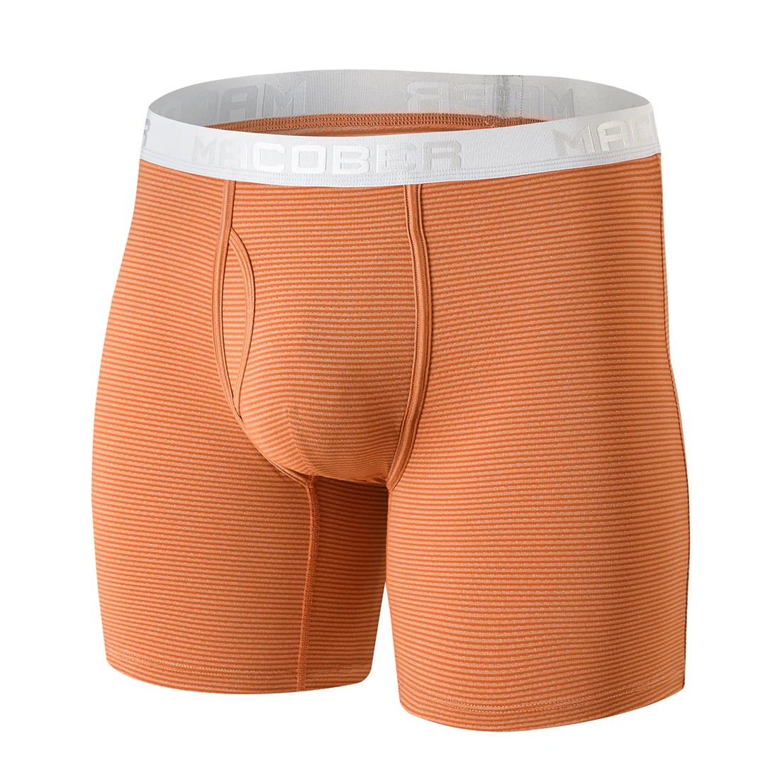 New Classic Mens Long Leggings Comfortable No Ride Up Boxer Briefs Open Fly Hombre High Quality Men's Underwear