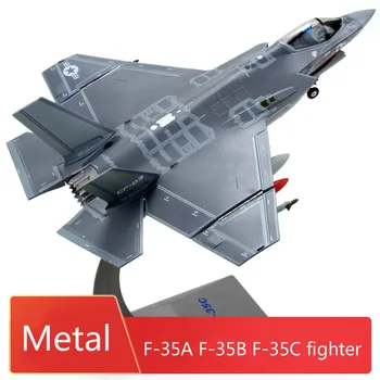 

1:72 F35 Fighter Model Stealth Aircraft Model Diecast Alloy F-35A F-35B F-35C Military Air Plane Model Ornaments Finished Toys