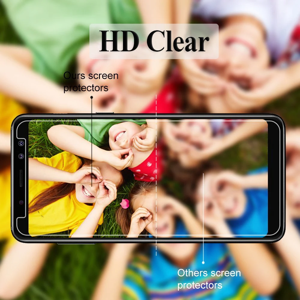 9H HD закаленное стекло для samsung Galaxy A6 A8 J4 J6 Plus J2 J4 Core A9 J8 Защитная пленка для экрана