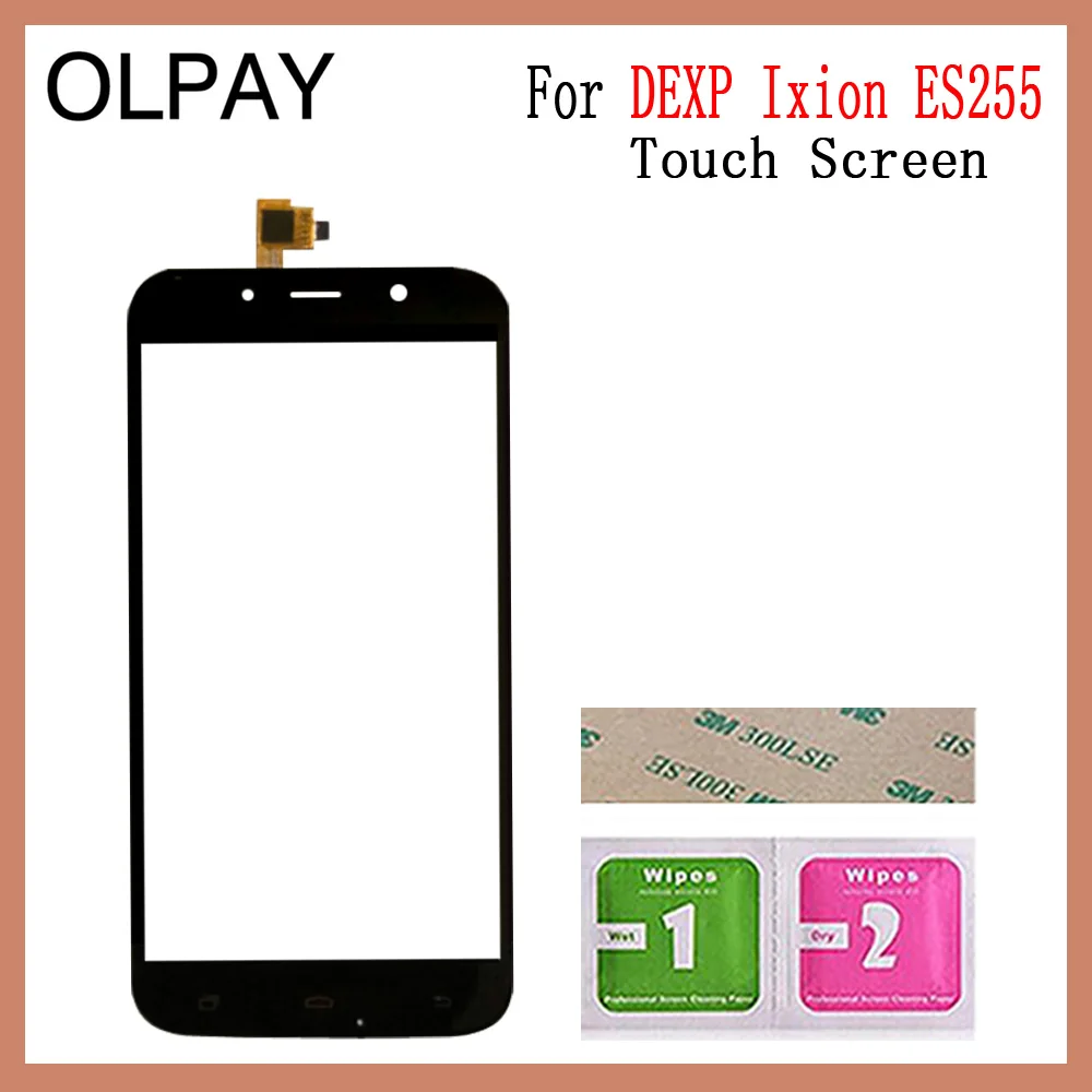 OLPAY 5,5 ''мобильный сенсорный экран для телефона для DEXP Ixion ES255 сенсорный экран стекло дигитайзер Сенсорная панель Переднее стекло и инструменты - Цвет: Black No Tools