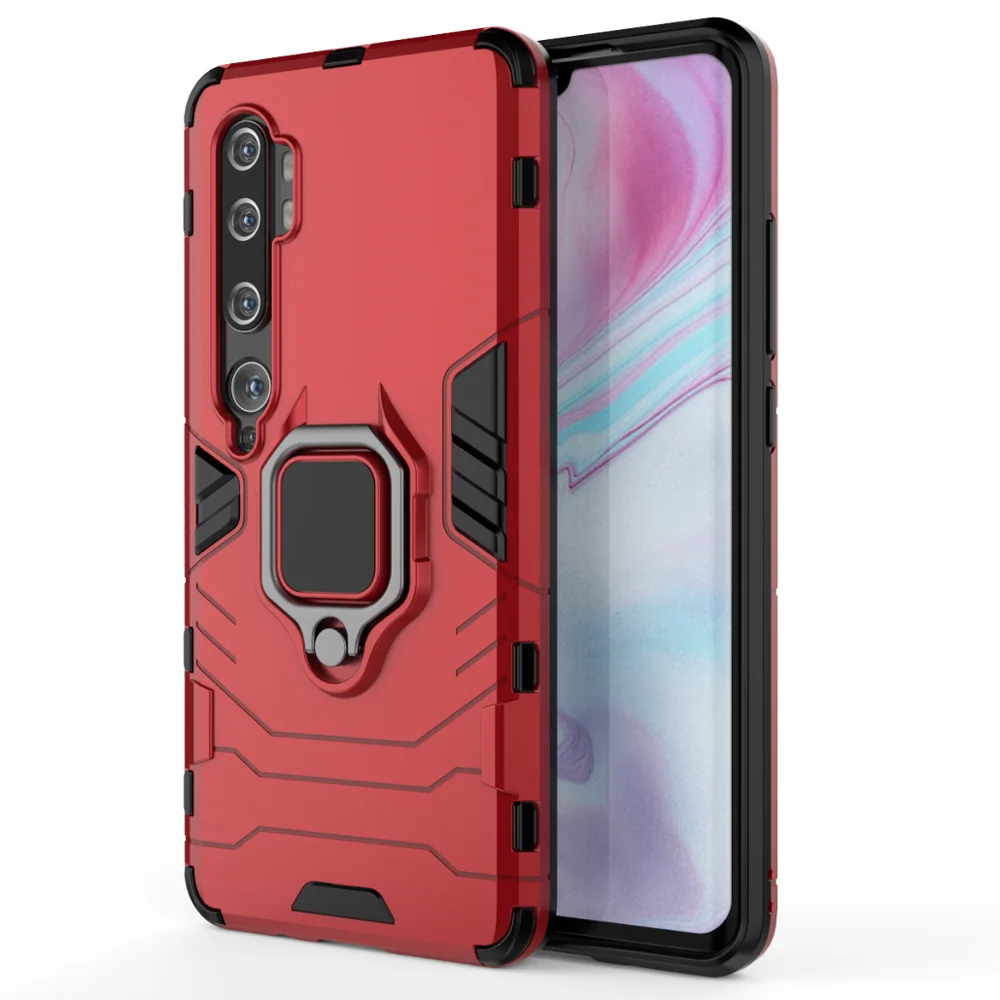 red OUDINI для xiaomi cc9 pro Чехол для xiaomi cc9 pro чехол задняя крышка Подставка Броня противоударный чехол - Цвет: red