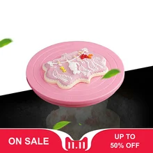 15 см пластиковая виниловая подставка для пирожных вращающаяся виниловая подставка для украшения торта противоскользящая круглая вращающаяся подставка для выпечки Кухонные гаджеты