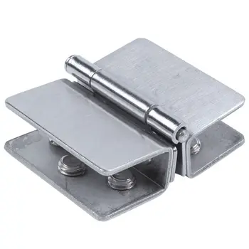 

New Shower Door Stainless Steel Glass-to-Glass Clamp Clip Hinge for 8mm - 10mm Glass