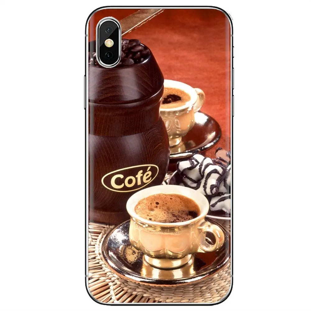 Silicone Phone Case Cover Food Wallpaper Coffee beans For BQ BQS S 5059 5035 6040L HTC U11 U12 Plus LG K10 K8 K7 K4 2017 | Мобильные