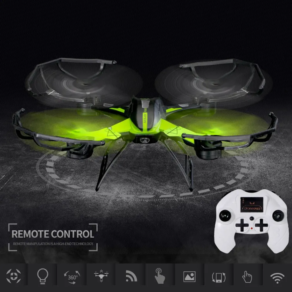 Wifi 2,4 Ghz 4CH 6 Axis 0.3MP FPV Воздушный самолет Безголовый режим 360 градусов режим Eversion Безголовый RC Квадрокоптер с камерой