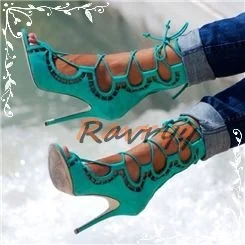 

Solid Color Peep Toe Stiletto Bow High Heels Cross Straps Hollow out Women's Sandals Stylish Luxury Sandals 2022 New Arrival