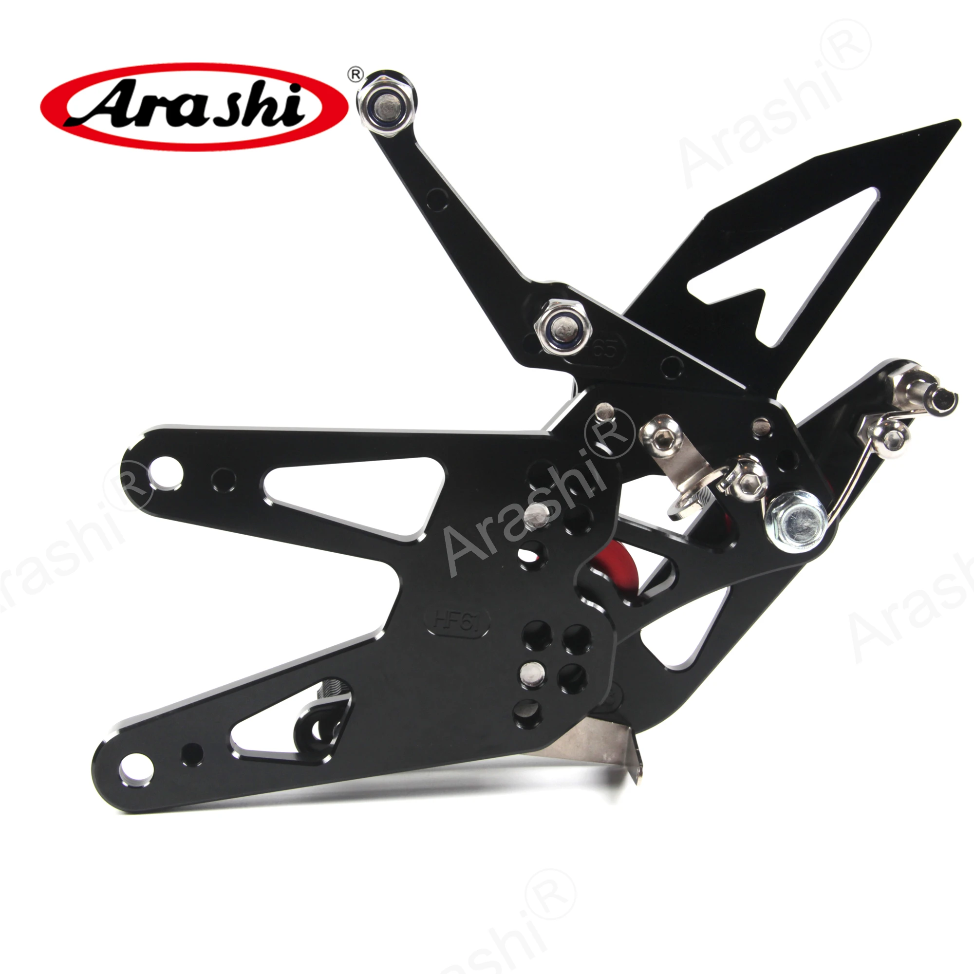Arashi YZF-R6 с ЧПУ Регулируемая подножка для YAMAHA YZF R6 2003 2004 2005 подножки Rider задние наборы Rearset Подножка для ног алюминий