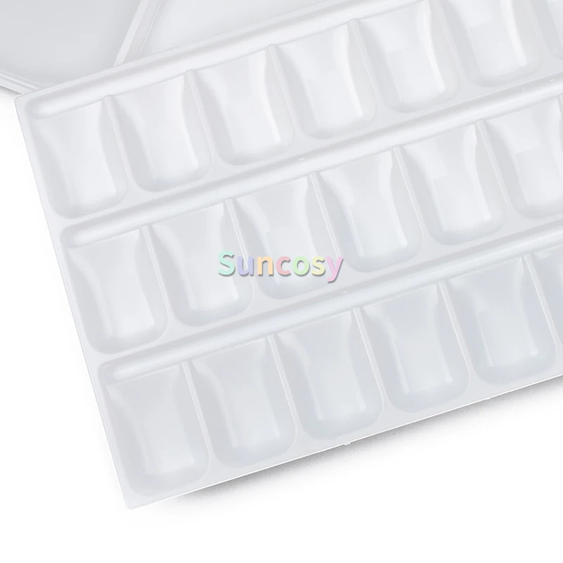 Fusian Watercolor Palette Airtight Leak Proof 1PCS 18 24 33 55-Well With Ample Space for Mixing Colors
