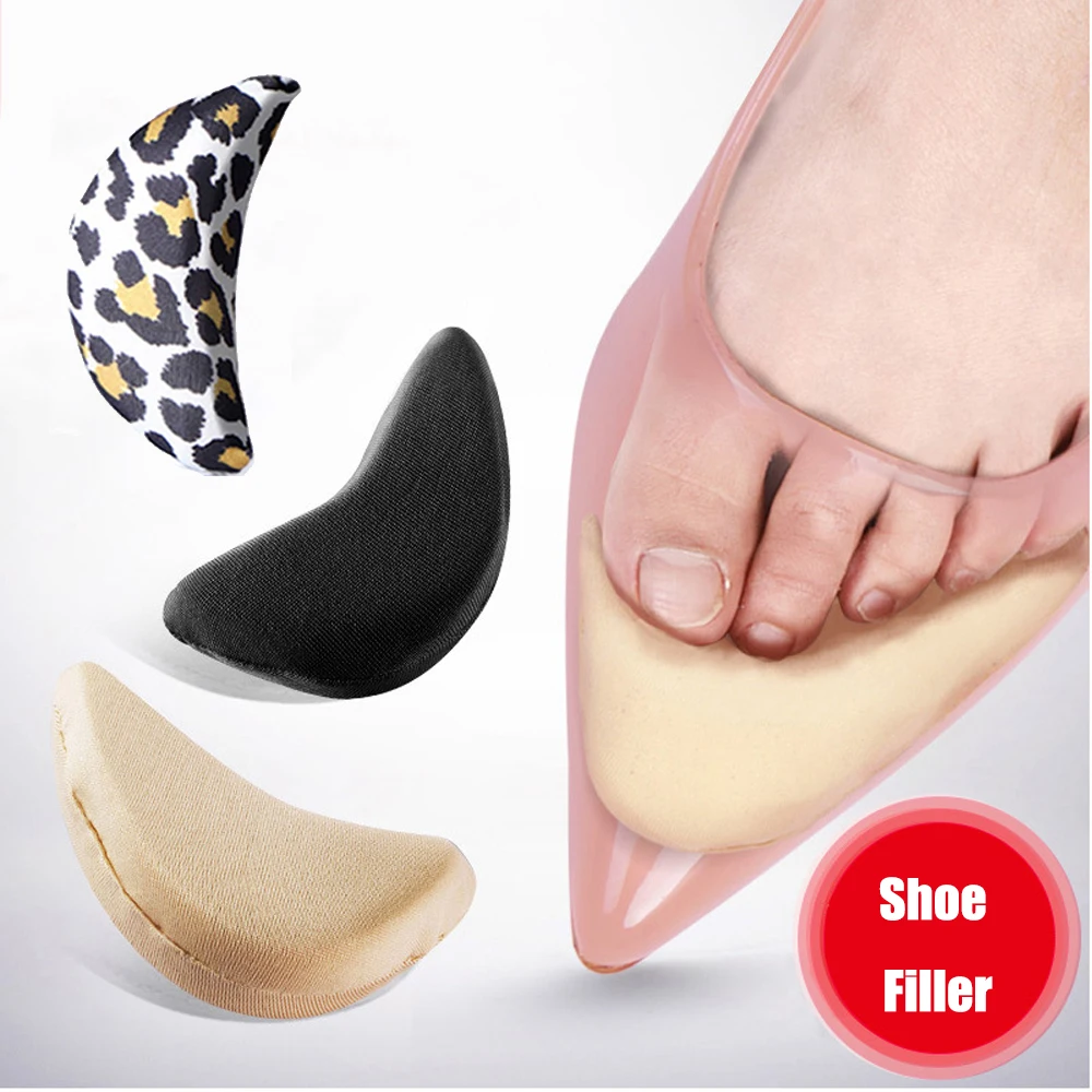 1 Pair Soft Forefoot Cushion Half Yards Sponge Shoes Top Plug Toe Front Fillers 
