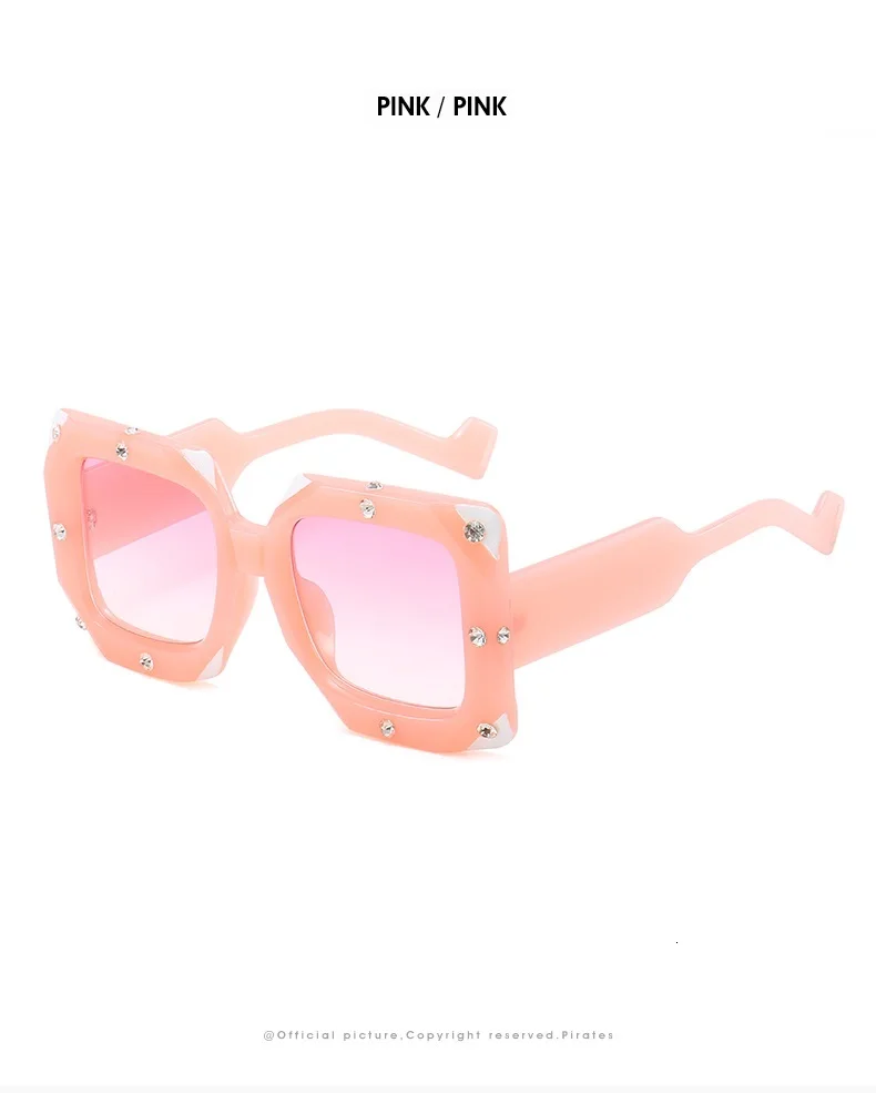 Новинка, роскошные брендовые Квадратные Солнцезащитные очки для женщин, модный итальянский дизайн, бриллиантовые солнцезащитные очки для женщин и мужчин, ретро, белые, чайные оттенки, UV400