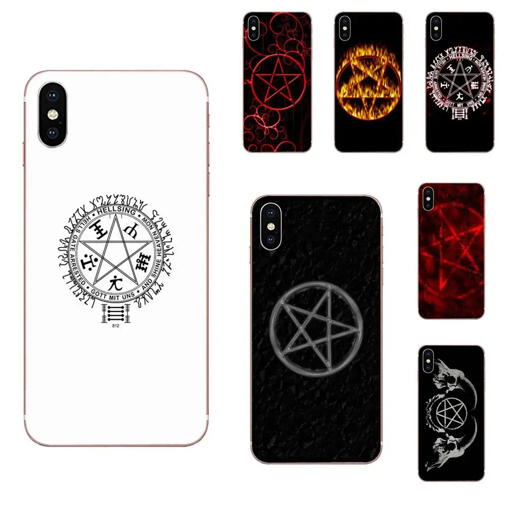 Hellsing Logo Pentagram Image For Huawei Honor Nova Note 5 5I 8A 8X 10 Pro 9X Moto G G2 G3 G4 G5 G6 G7 Plus | Мобильные телефоны и