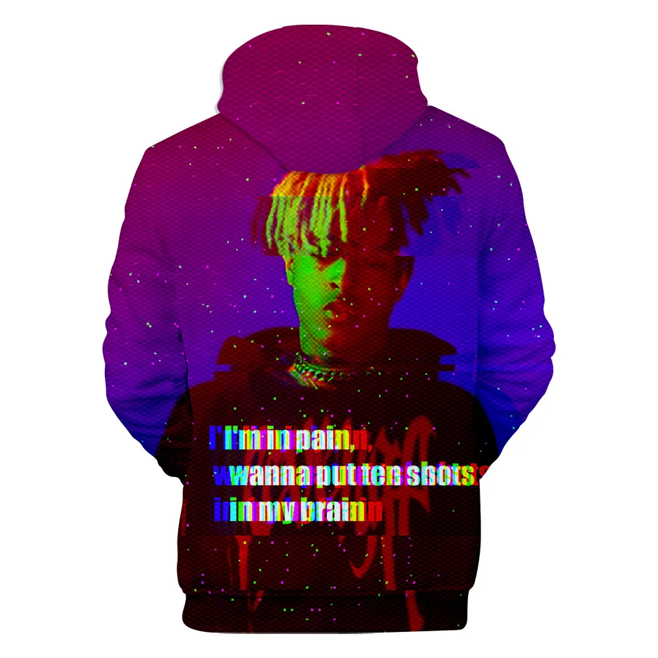 Новые Xxxtentacion 3D мужские толстовки с принтом/женские модные забавные хип хоп Уличная зима осень Свитшот флисовый мужской