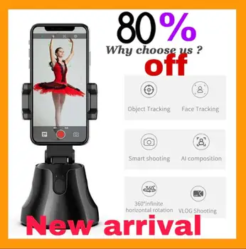 

360 Degree Face Smartphone Selfie Shooting Gimbal & Object Tracking Follow Up Selfie Stick for Photo Vlog Live Video Record