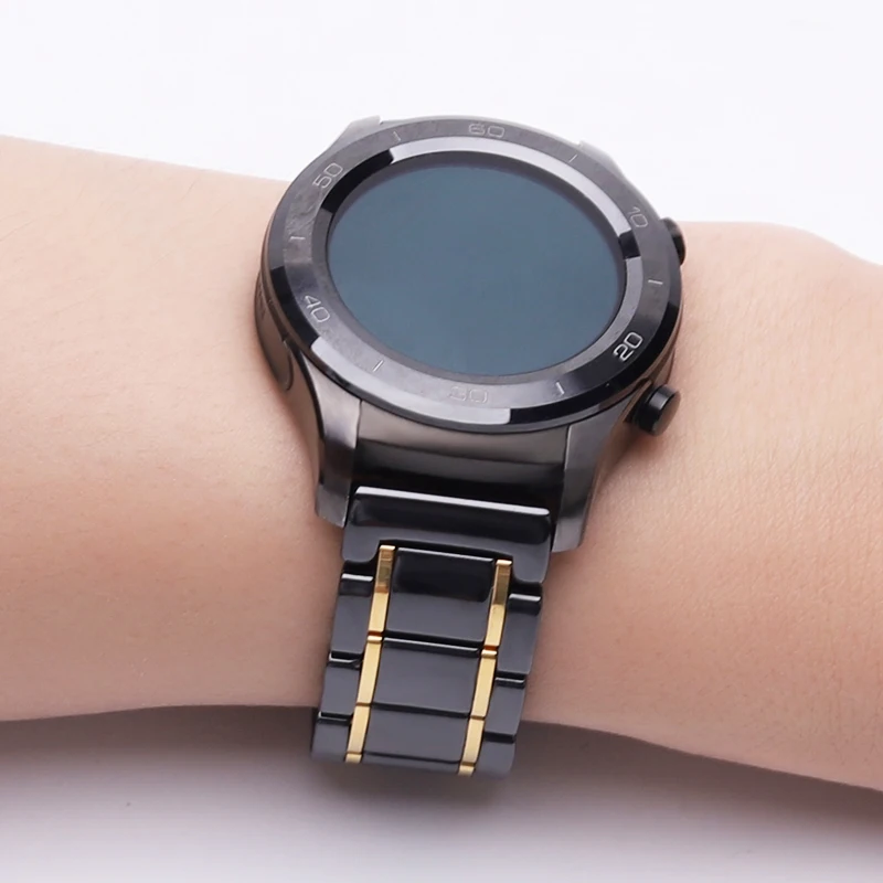 Ремешок керамический для Huawei watch 2 сменный Браслет samsung galaxy gear s2 s4 20 мм|Ремешки
