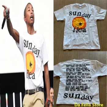 

Sunday Flea T-shirt CPFM XYZ Grand Opening Sunday FLEA MARKET Tour T-shirts Men Women 3D Foam Print CPFM Tee Pharrell Williams