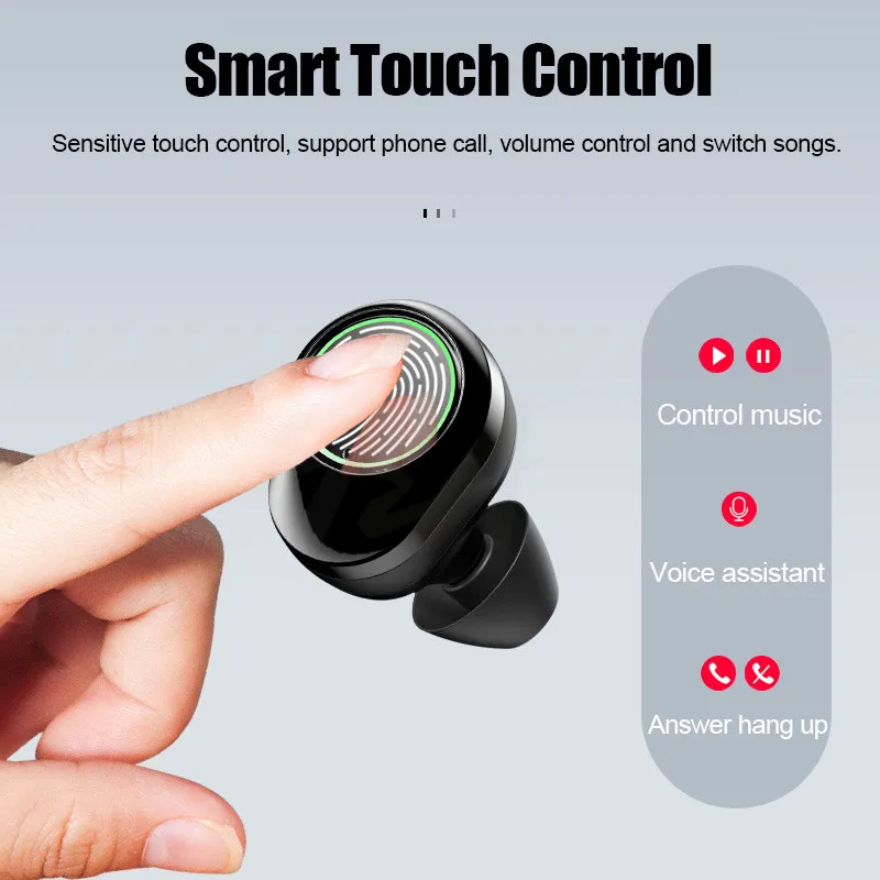 Bluetooth наушники, беспроводные наушники 9D, стерео гарнитура, игровая гарнитура, светодиодный дисплей, шумоподавляющие наушники с микрофоном