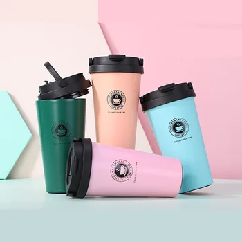 

New Design Portable Stainless Steel 304 Coffee Thermos Cups Coffee Mug Insulated Tumbler Vacuum Flask Coffee Mugs Travel Bottle