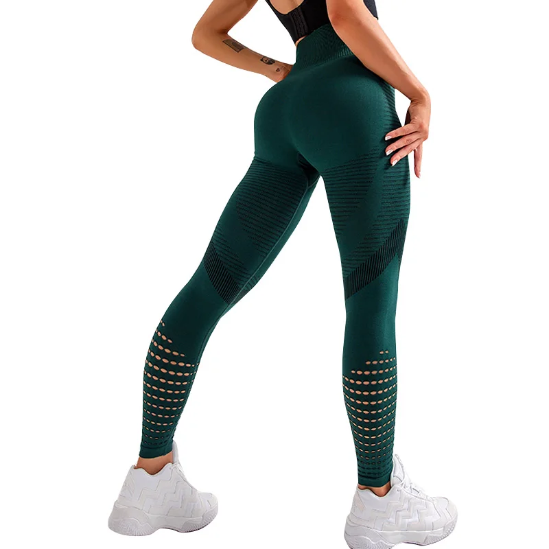 striped athletic leggings