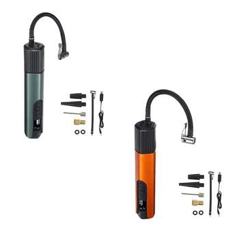 

140PSI USB Cordless Air Compressor LCD Handheld Inflatable Pump for Car Bicycles Tires Balls Swimming Rings