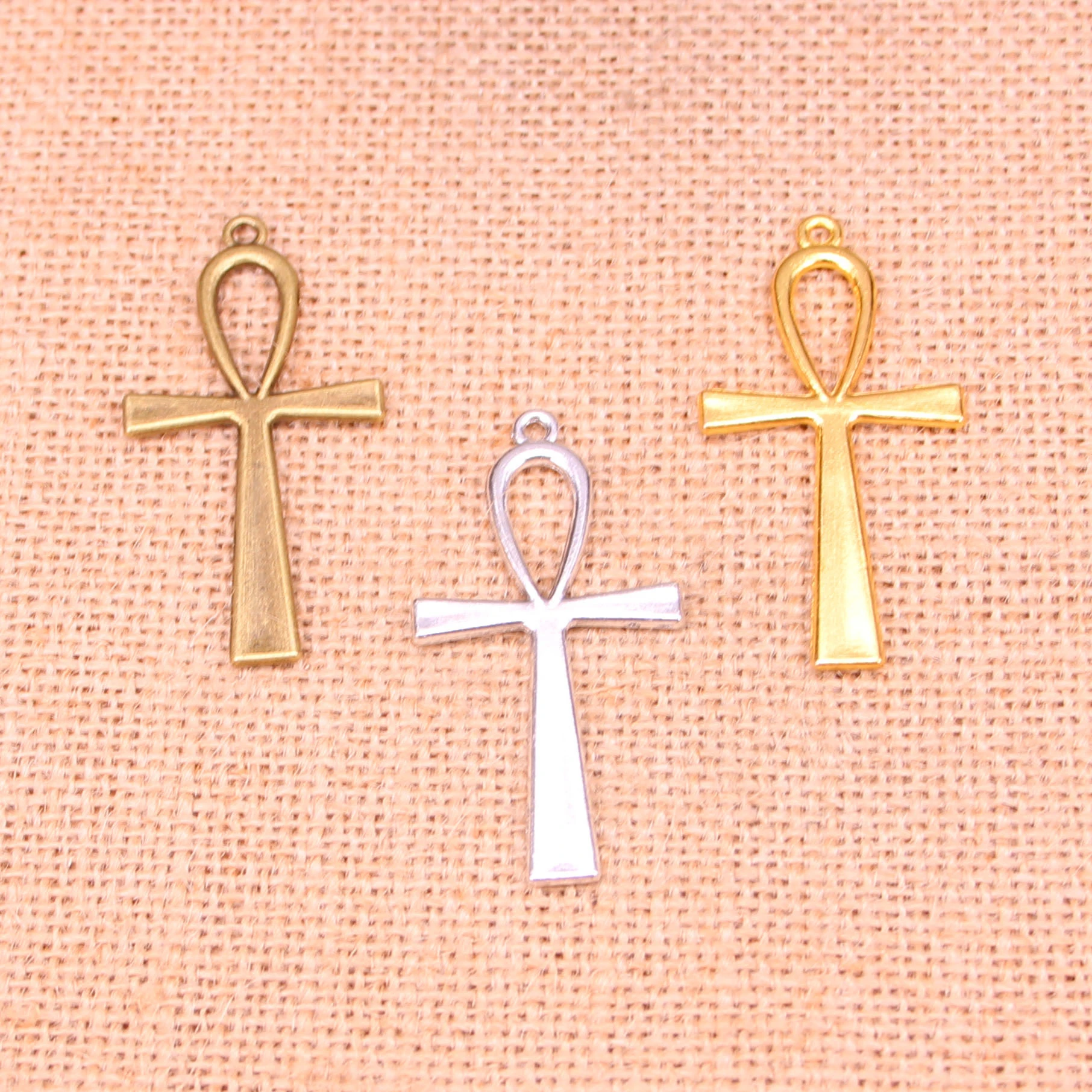 29pcs Cross Egyptian Ankh Life Symbol Charms Zinc alloy Pendant For necklace earring bracelet jewelry DIY handmade 52*28mm | Украшения и