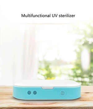 

Multifunction UV Sterilizer Box for Mask Toothbrush UV Light Disinfection Sanitizer Wireless Phone Charger Disinfection Cabinet