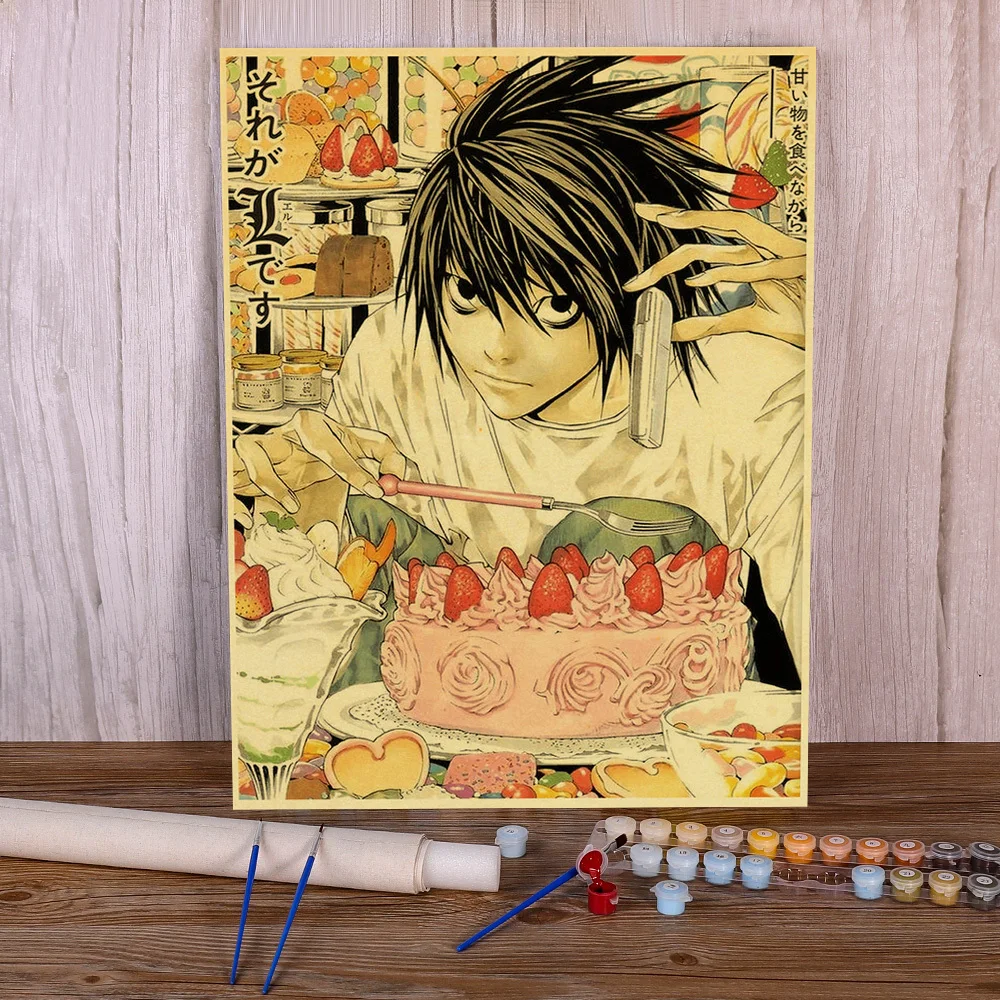 Landscape Classic Anime Series Death Note Diy Paint By Numbers Complete