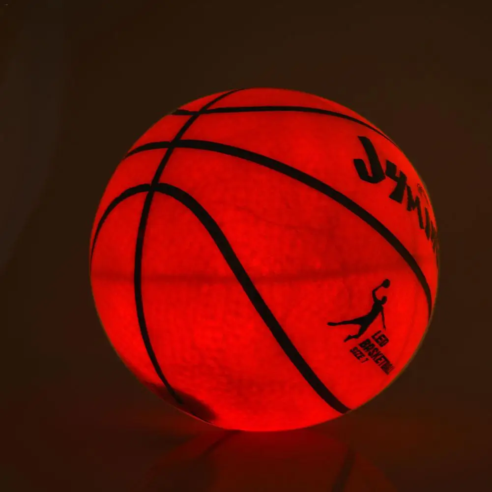 

Night Light Basketball High Brightness LED Growing Rubber Basketball For Training Freestyle Performances Good Gifts Newer