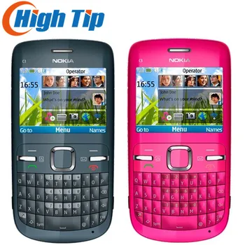 

Brand nokia C3 Original unlocked nokia C3/C3-00 cell phone WIFI bar one year warranty Refurbished