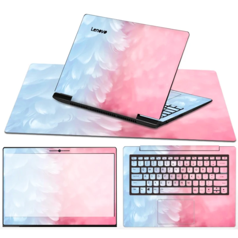Милая трехсторонняя наклейка для ноутбука Dell / Lenovo MacBook