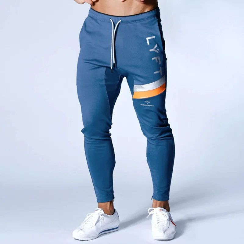 blue skinny joggers