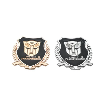 

Car styling Metal Transformers Autobots Side Door Auto Emblem Badge 3D Rear Trunk Logo Sticker