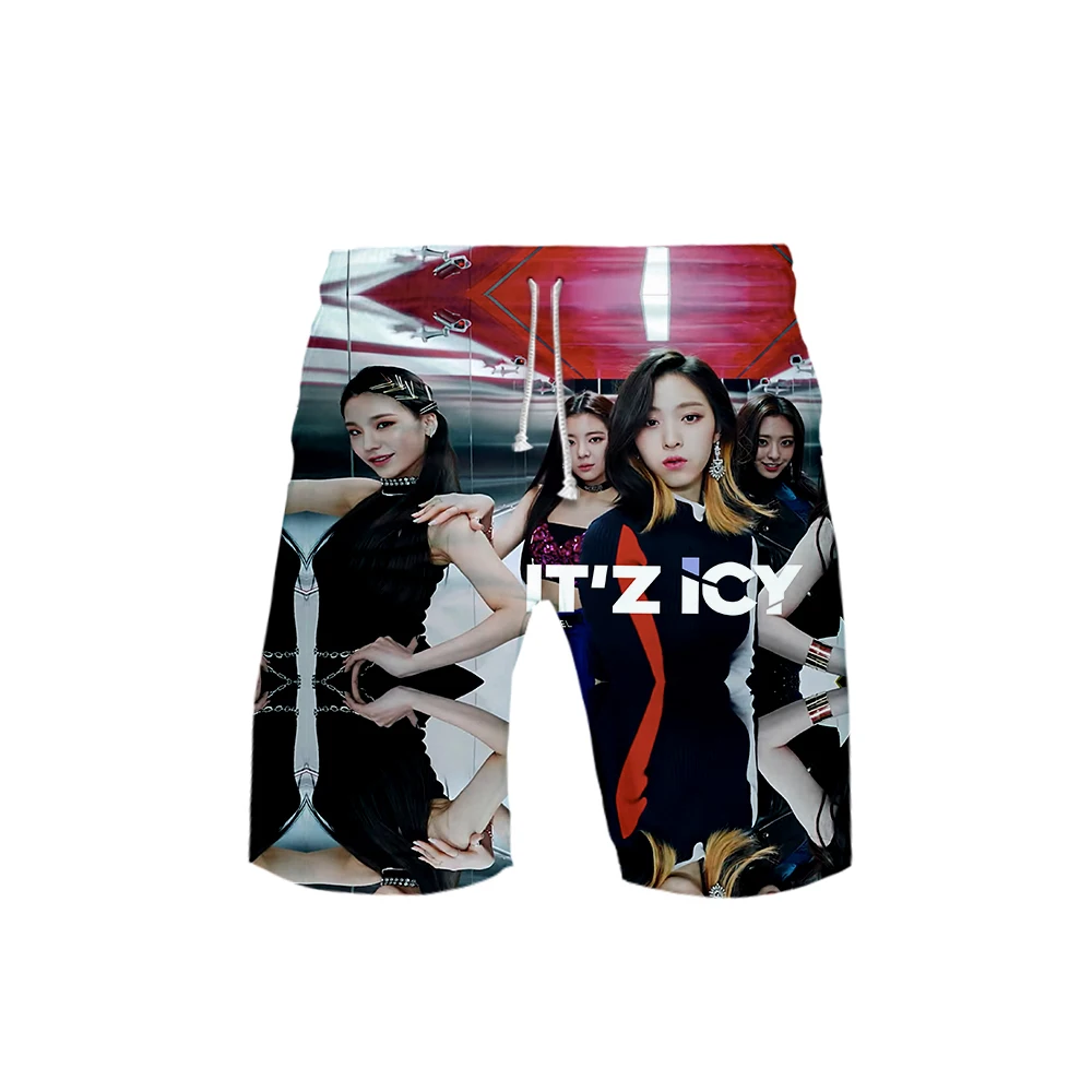 ITZY 2 уличная детская повседневная Летняя пляжные шорты для мужчин/женщин Хип Хоп Мода молодых людей