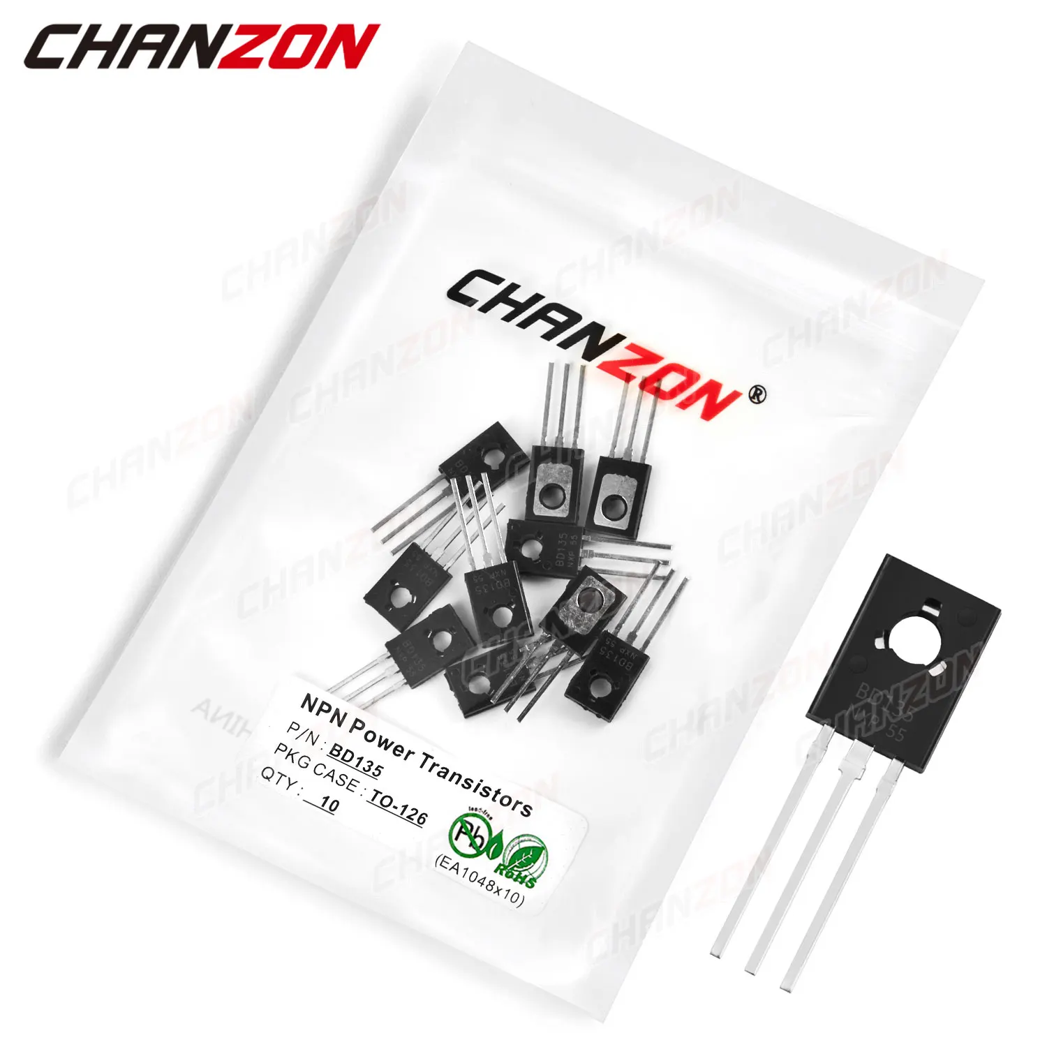 10 Pz Bd135 To-126 Npn Transistor Di Tensione Ad Alta Potenza Giunzione Bipolare Bjt Potenti Fet Per Tubi A Triodo 1.5A 45V Circuiti Integrati