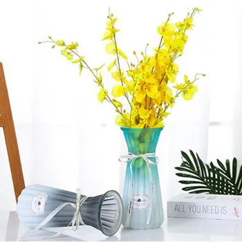 

Nordic Frosted Glass Flower Vase Hydroponic Device Origami Plant Holder Fairy Garden Desktop Home Decortion Accessories