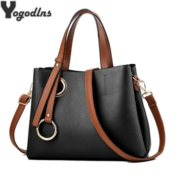 

PU Leather Handbags Big Capacity Women Bag High Quality Casual Female Bags Luxury Brand Tote Shoulder Bag Ladies Crossbody Purse
