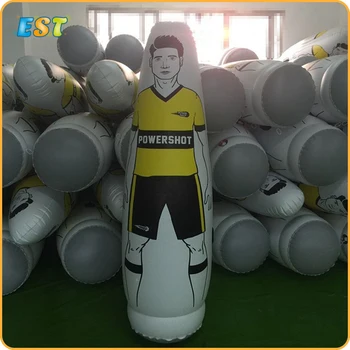 

Free shipping 10pcs PVC Inflatable Tumbler Wall Inflatable Football Training Goal Keeper Tumbler Air Soccer Train Dummy Tool