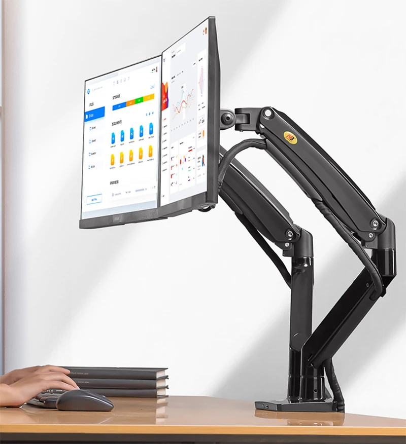 NB F195A Aluminum Alloy 22-32 inch Dual LCD LED